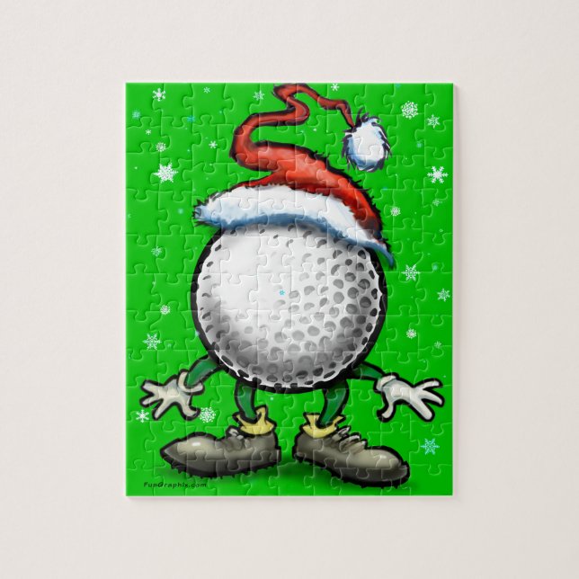 Golf Christmas Jigsaw Puzzle (Vertical)
