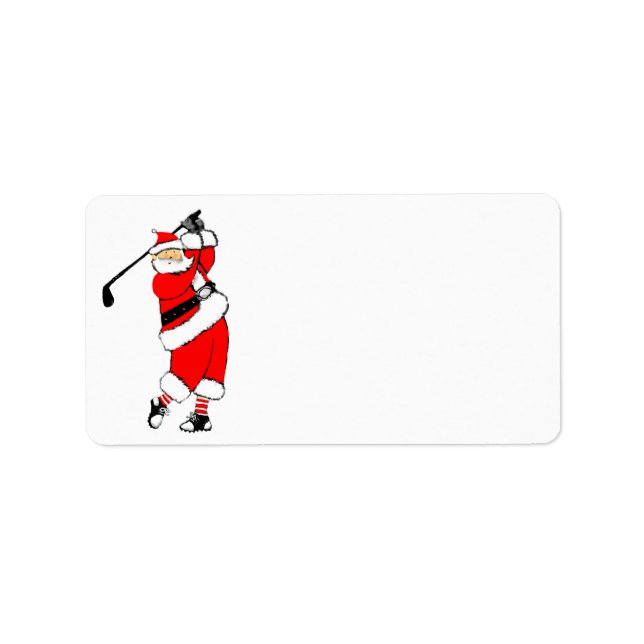 Golf Christmas Label (Front)