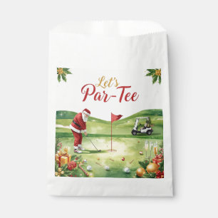 Golf Christmas  Let’s Par tee with Santa Claus  Fa Favour Bags