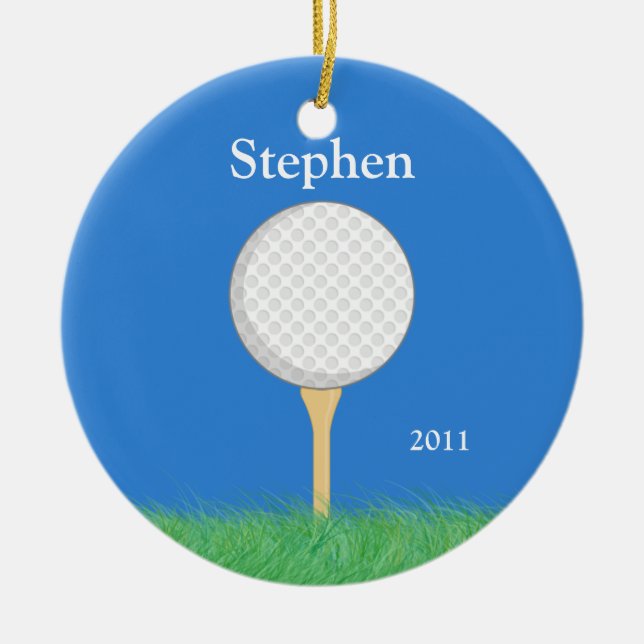 Golf Christmas Ornament (Front)