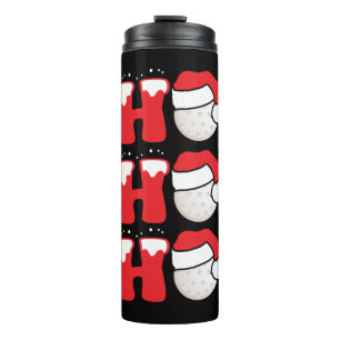 Golf Christmas Santa Xmas Apparel Thermal Tumbler