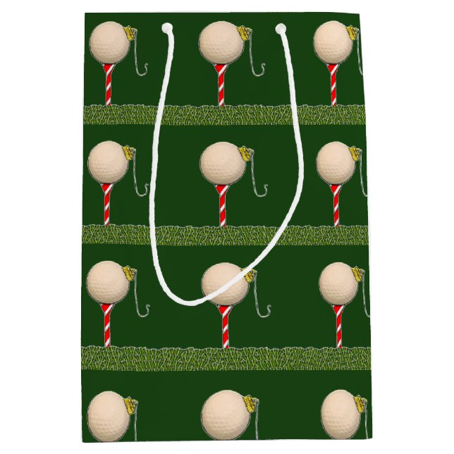 Golf Christmas Small Gift Bag (Front)