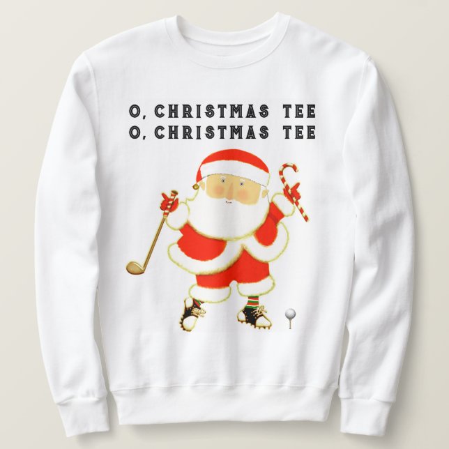 Golf Christmas Sweatshirt (Design Front)