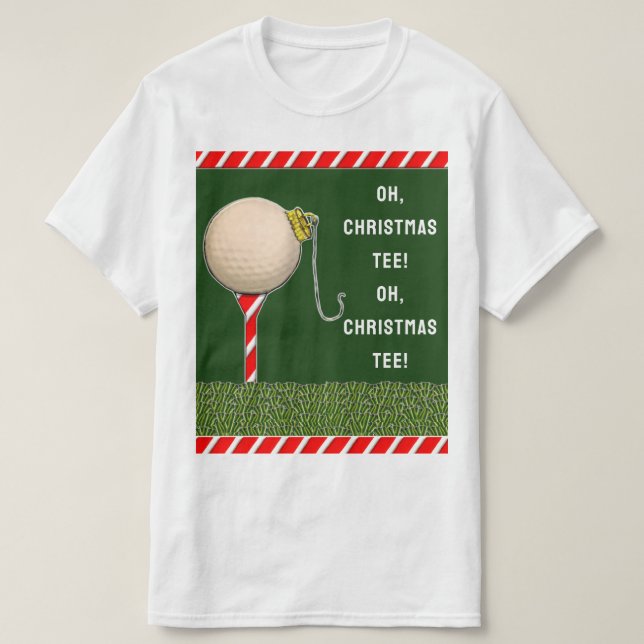 Golf Christmas T-Shirt (Design Front)