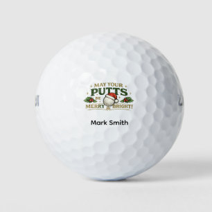 Golf Christmas themed Balls