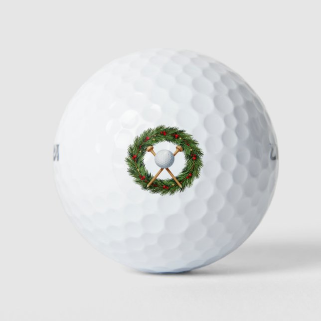 Golf Christmas themed Balls (Front)