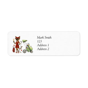 Golf Christmas themed for Cat Lover Golfer Golfing