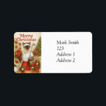 Golf Christmas themed for Cat Lover Golfer Golfing Label<br><div class="desc">Add a festive touch to your gifts with this Golf Christmas Cat Lover Golfer Golfing label. Featuring a charming cat golfer in a holiday setting,  this label is perfect for golf lovers and cat enthusiasts,  making your holiday presents extra special and personalised.</div>