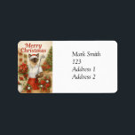 Golf Christmas themed for Cat Lover Golfer Golfing Label<br><div class="desc">Add a festive touch to your gifts with this Golf Christmas Cat Lover Golfer Golfing label. Featuring a charming cat golfer in a holiday setting,  this label is perfect for golf lovers and cat enthusiasts,  making your holiday presents extra special and personalised.</div>