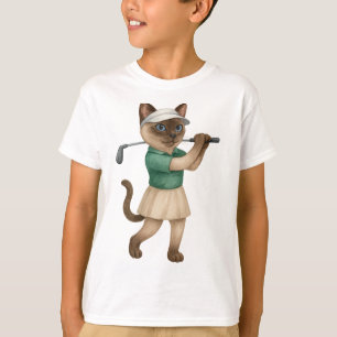 Golf Christmas themed for Cat Lovers Party  T-Shirt