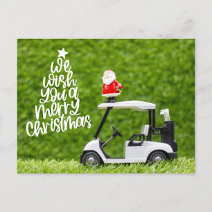 Golf Christmas themed for golfer Holiday Postcard