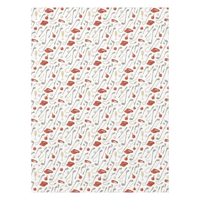 Golf Christmas themed  for golfer party  Tablecloth (Front)