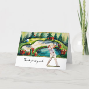Golf  Christmas themed for golfer thank you gifts