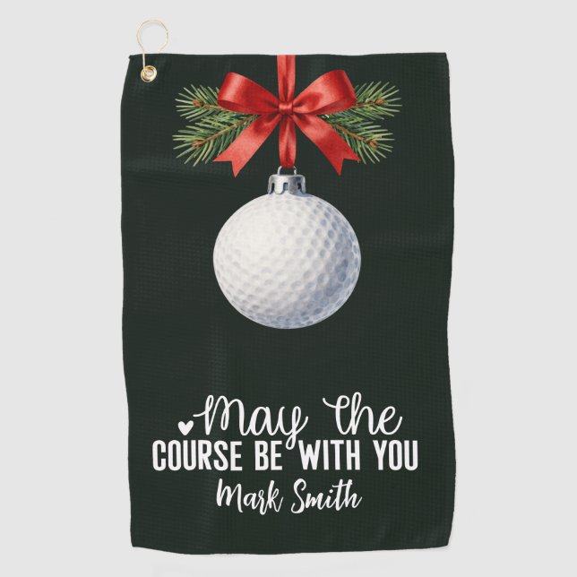 Golf Christmas themed for Golfer  Towel (Front)