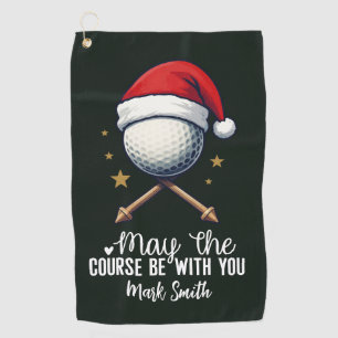 Golf Christmas themed for Golfer  Towel