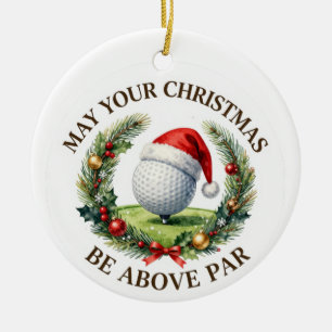 Golf Christmas Themed for Tree Ornament 