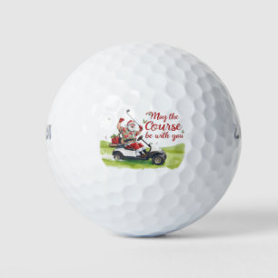 Golf Christmas themed with Santa Claus Balls