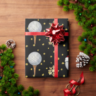 Golf Christmas themed  Wrapping Paper