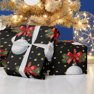 Golf Christmas themed  Wrapping Paper