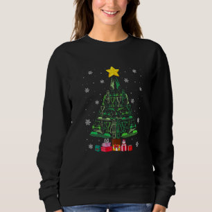 Golf Christmas Tree Funny Sports Lover Xmas Pajama Sweatshirt