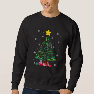 Golf Christmas Tree Funny Sports Lover Xmas Pajama Sweatshirt