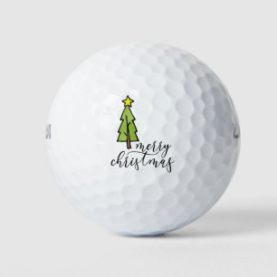 Golf Christmas Tree Merry Christmas Balls