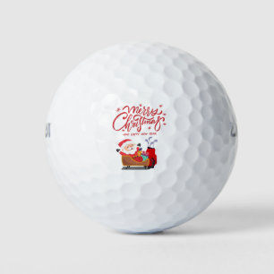 Golf Christmas with Santa Claus  Balls
