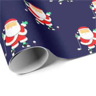 Golf Christmas Wrapping Paper