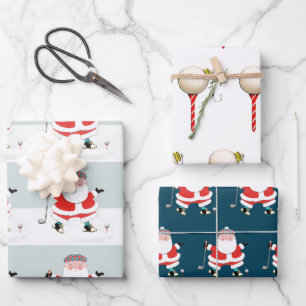 Golf Christmas Wrapping Paper