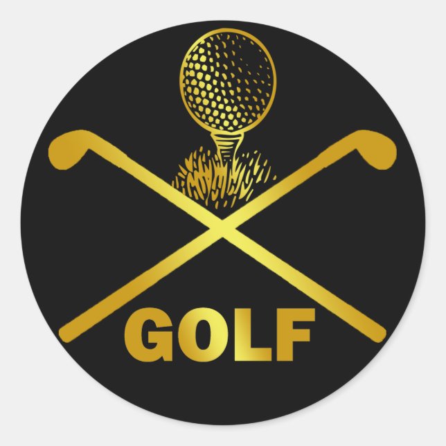 GOLF CLASSIC ROUND STICKER (Front)