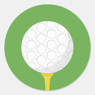 Golf Classic Round Sticker
