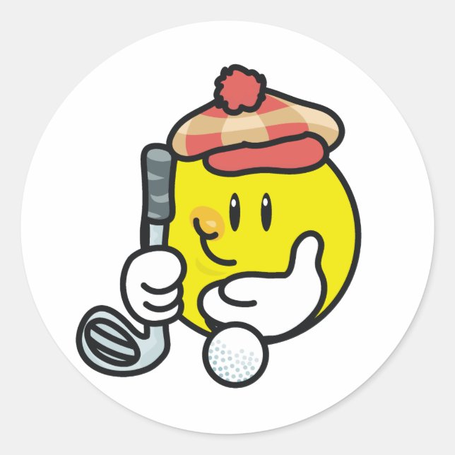 Golf Classic Round Sticker (Front)