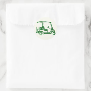 Golf classic round sticker