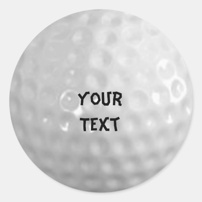 Golf Classic Round Sticker (Front)