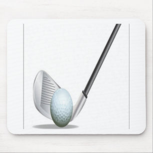 Golf club and golf ball design mouse pad