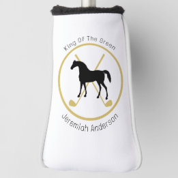 Golf Club and Horse Personalised Head Cover