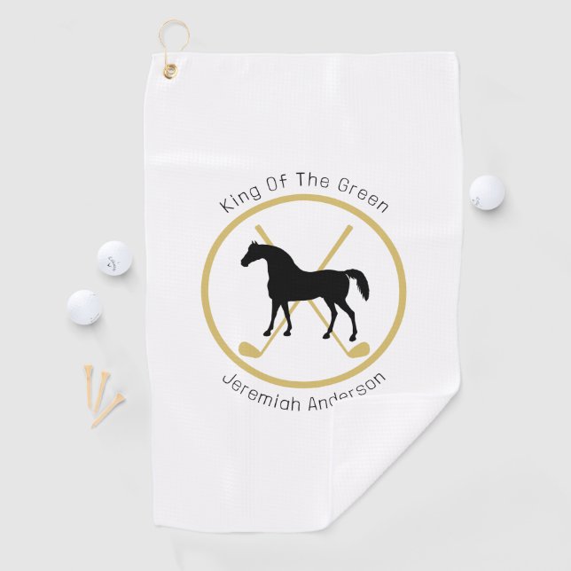 Golf Club and Horse Personalised Towel (InSitu)