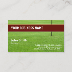 Golf Club business card