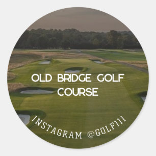 Golf Club Classic Round Sticker