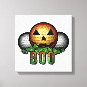 Golf Club Course Halloween Golfer Retirement Gift Canvas Print