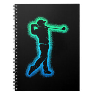 Golf Club Golfer Kids Boys Men Golfing Notebook