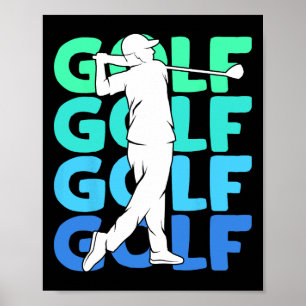 Golf Club Golfing Golfer Kids Boys Men 2 Poster