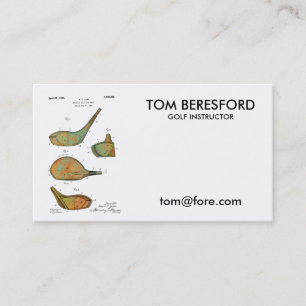 GOLF CLUB HEADS PATENT - Business cards