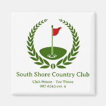 Golf Club Logo Custom Classic Golf Flag
