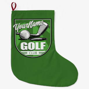 Golf Club NAME Pro Golfer Player Personalised Large Christmas Stocking