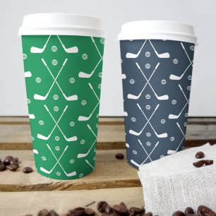 Golf Club Pattern Paper cup