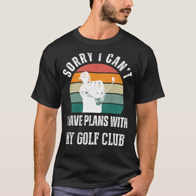 Golf Club Plans Tee: Swing into Humour & Sporting  T-Shirt (Front)