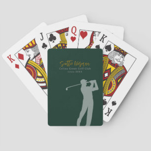 Golf Club Players Man Playing Golf Playing Cards