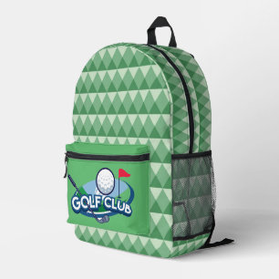 Golf Club Printed Backpack