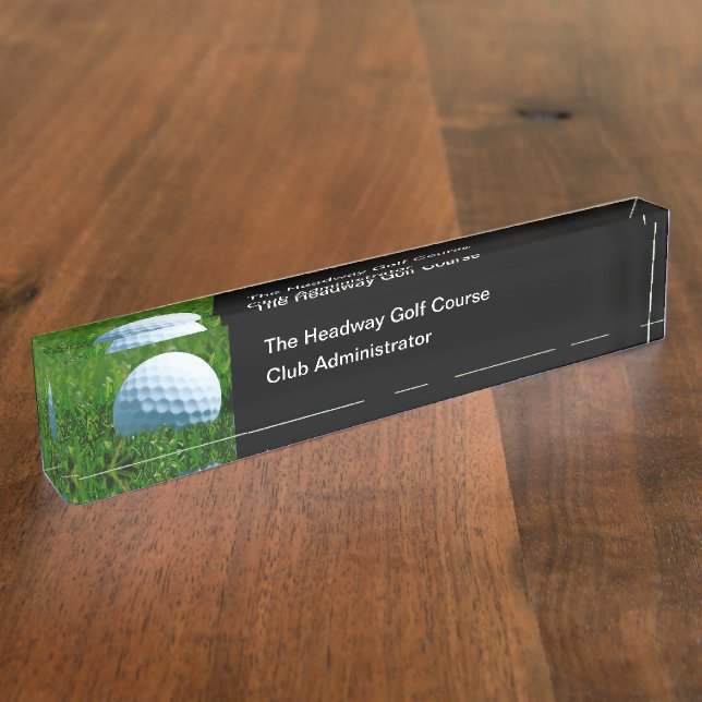 Golf Club Professional Executive Nameplate (Side)